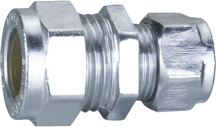 Klämringskoppling Ø15 x Ø12 mm Rak Krom ScandFix